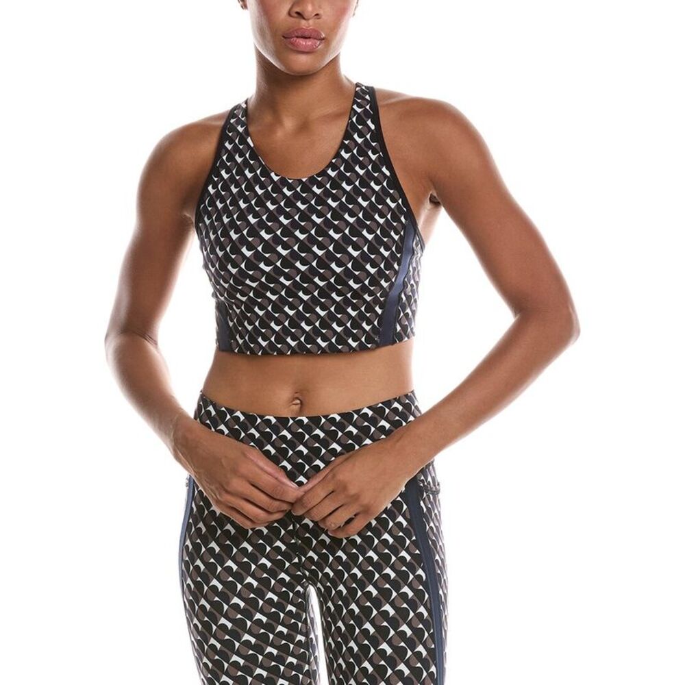 Sweaty Betty Womens Power Side Stripe Sports Bra, Brown